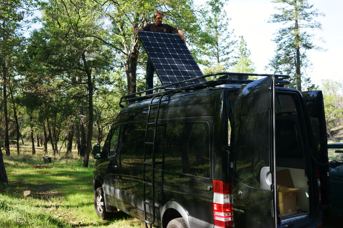 Solar panel installation